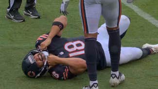 Next Story Image: Bears QB Caleb Williams Exits With Hamstring Injury Against Vikings